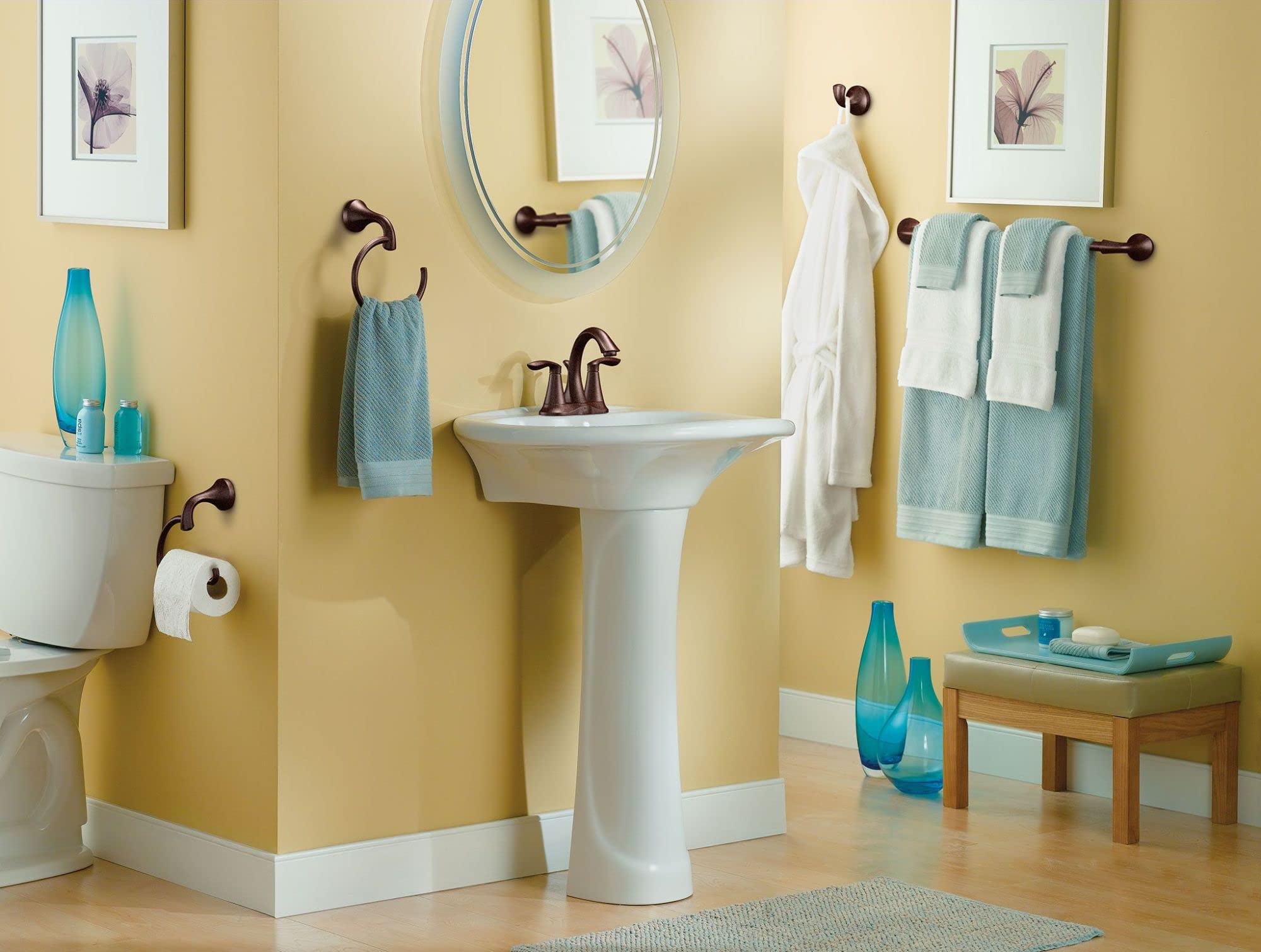 Moen Eva European Single Post Toilet Paper Holder Wall Mounted Toilet Tissue Holder in Brushed Nickel - YB2808BN