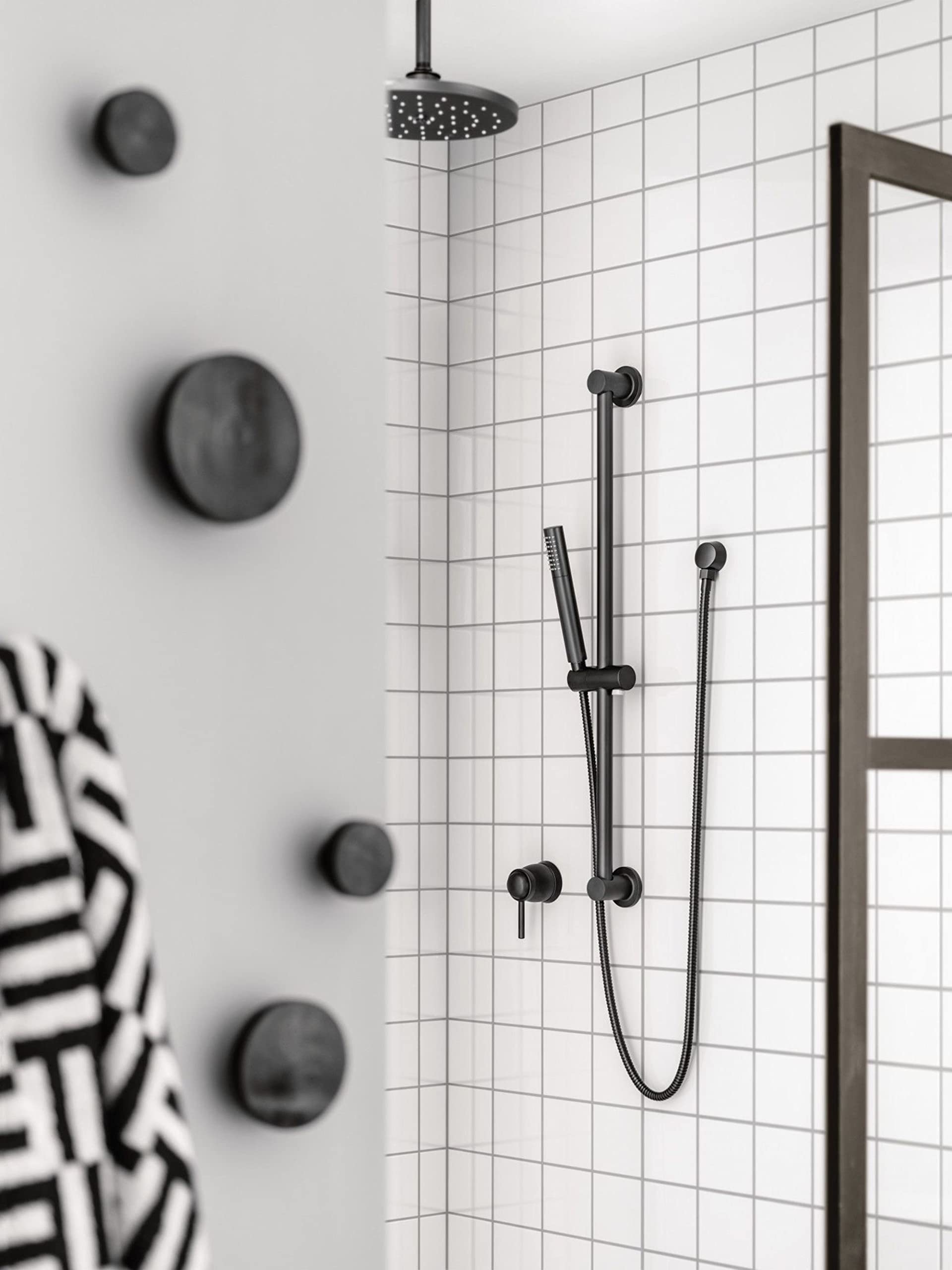 Moen Waterhill Wrought Iron 10 Inch Single Function Rainshower Showerhead with Immersion Rainshower Technology in Wrought Iron - S112WR