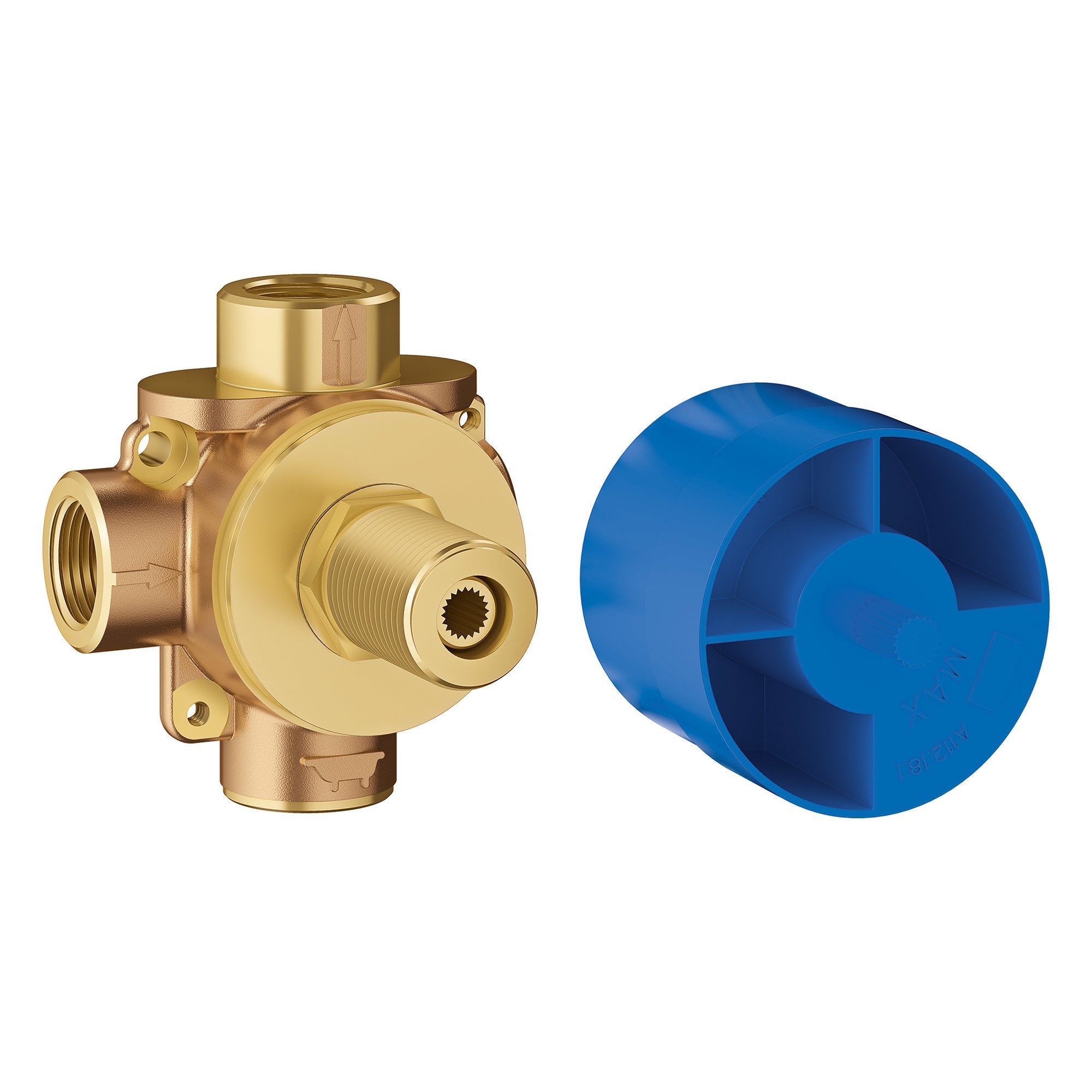 Grohe Non Rapido 29903000 3-Way Diverter Rough-In Valve (Shared Functions)