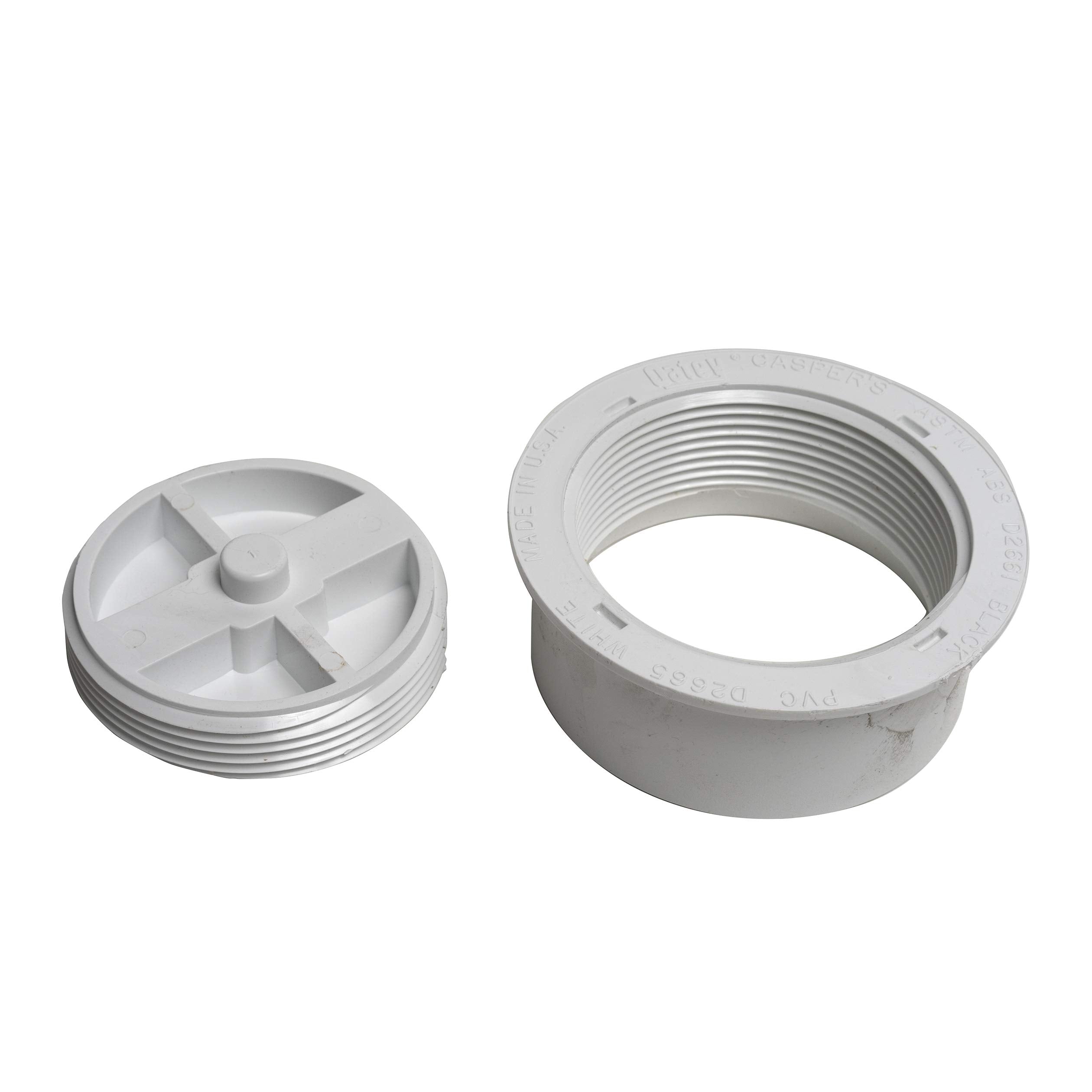 Oatey 4 In. PVC Snap-In Cleanout Assembly in White - 43733