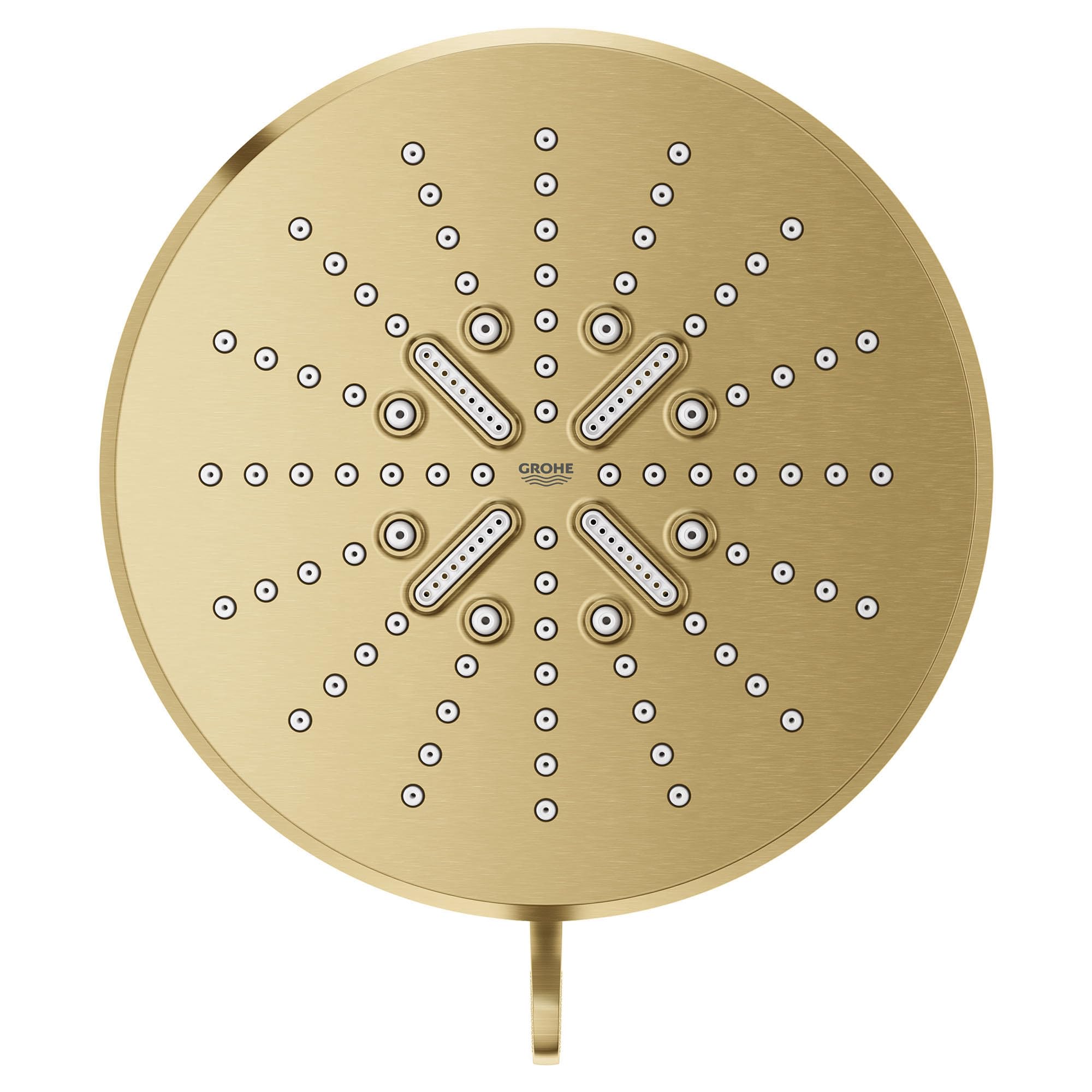 Grohe Rainshower 26789GN0 Shower Head, 6-1/2" - 3 Sprays, 1.75gpm in Grohe Brushed Cool Sunrise