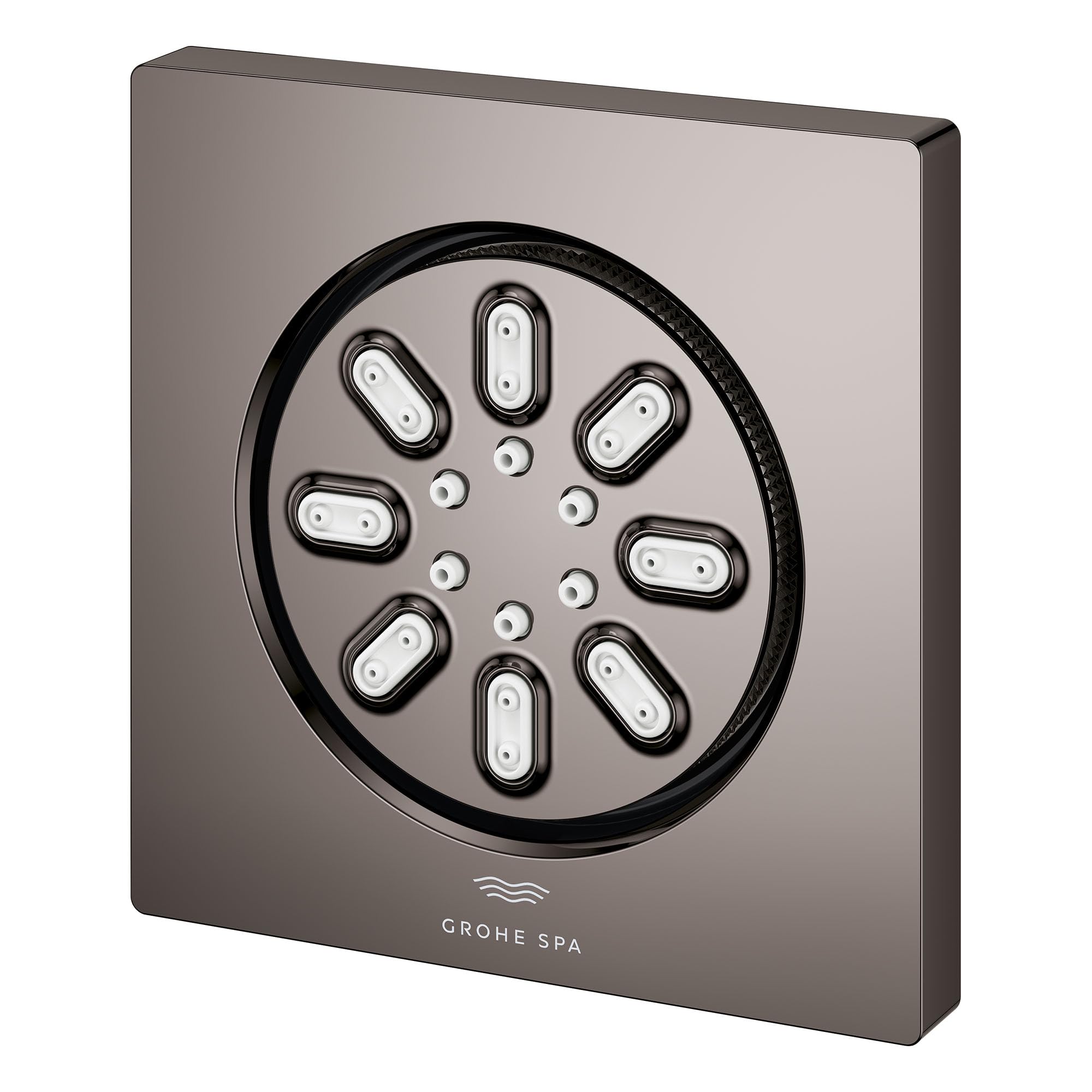 Grohe Rainshower 26845A00 Body Spray Square - 2 Sprays, 0.9 GPM in Grohe Hard Graphite