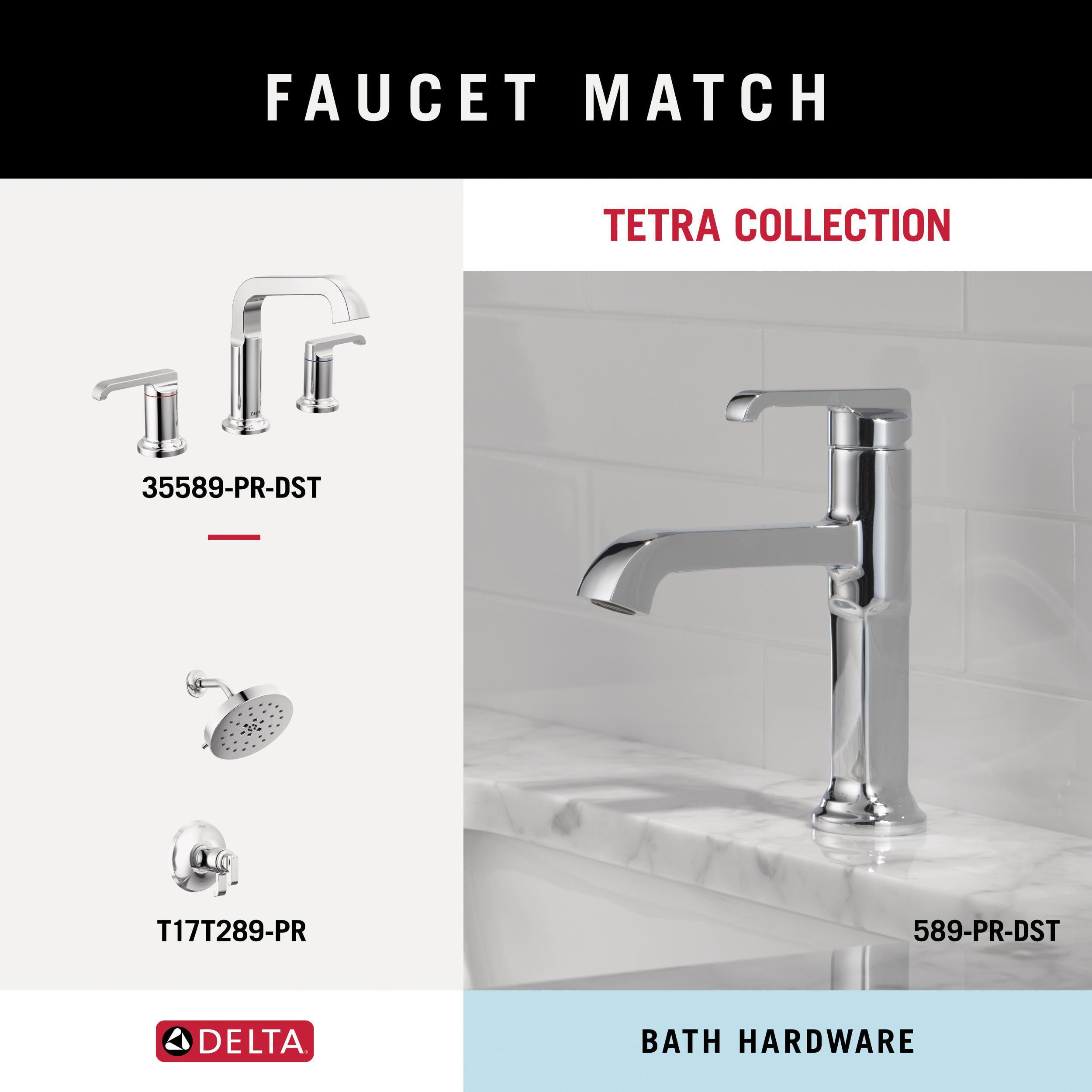 Chrome towel bar with rounded rectangular profile and mounting brackets.