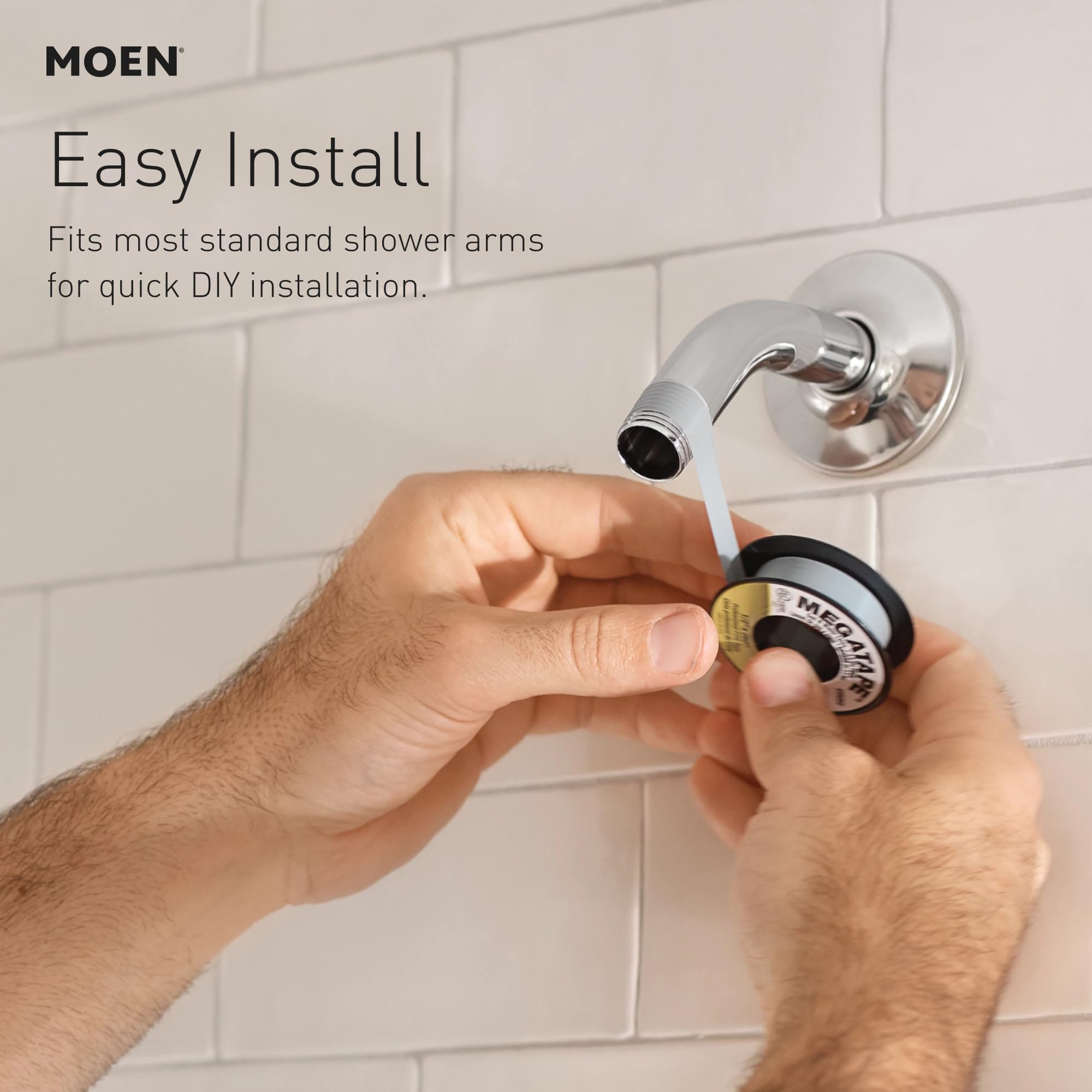 Moen Velocity 8 Inch Rain Shower Head 2.5 GPM in Chrome - S6320