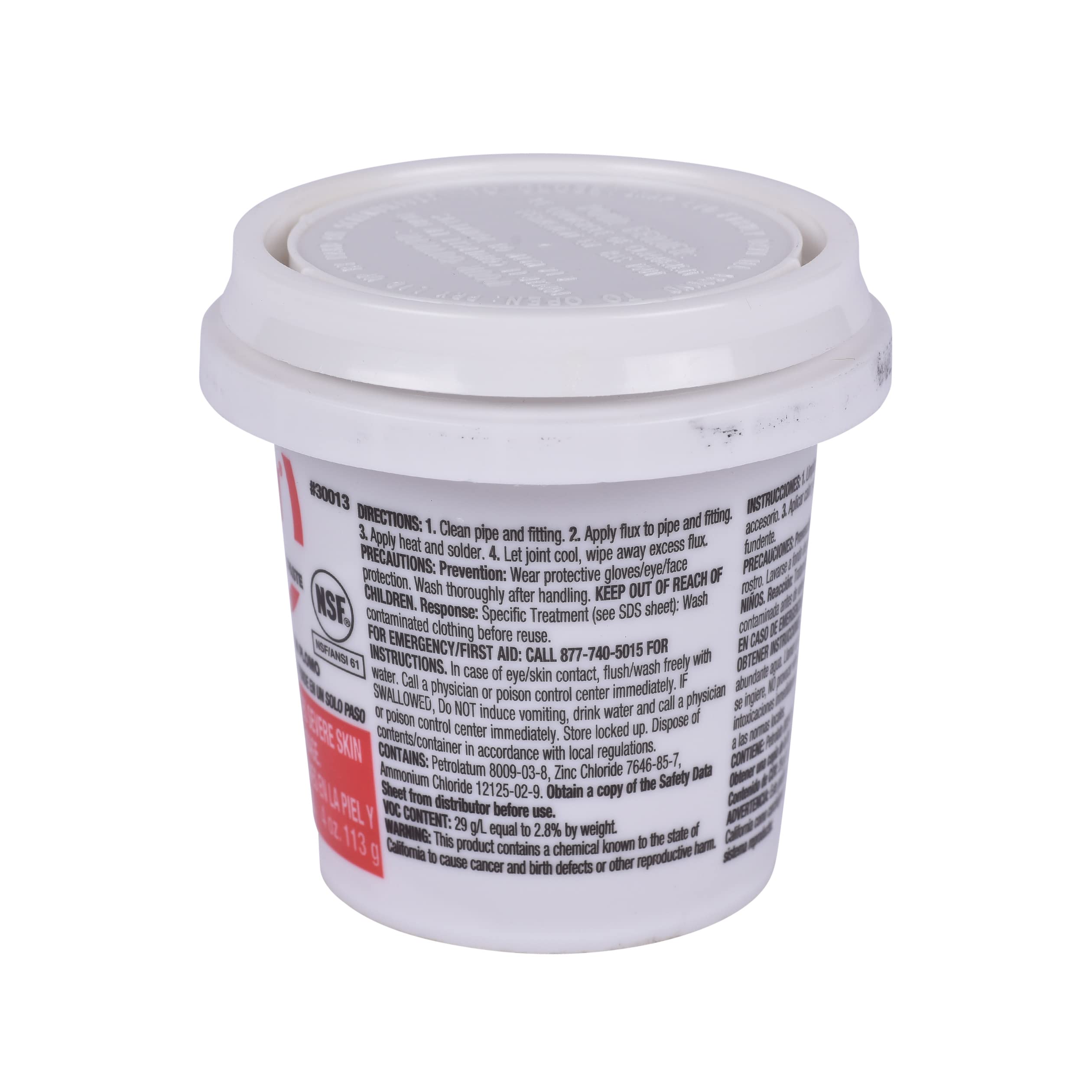 Oatey No. 5 Soldering Flux Paste, 4 oz. Container in Yellow - 30013
