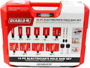 Diablo DHS16SEL 16 pc Electrician's Bi-Metal Hole Saw Set