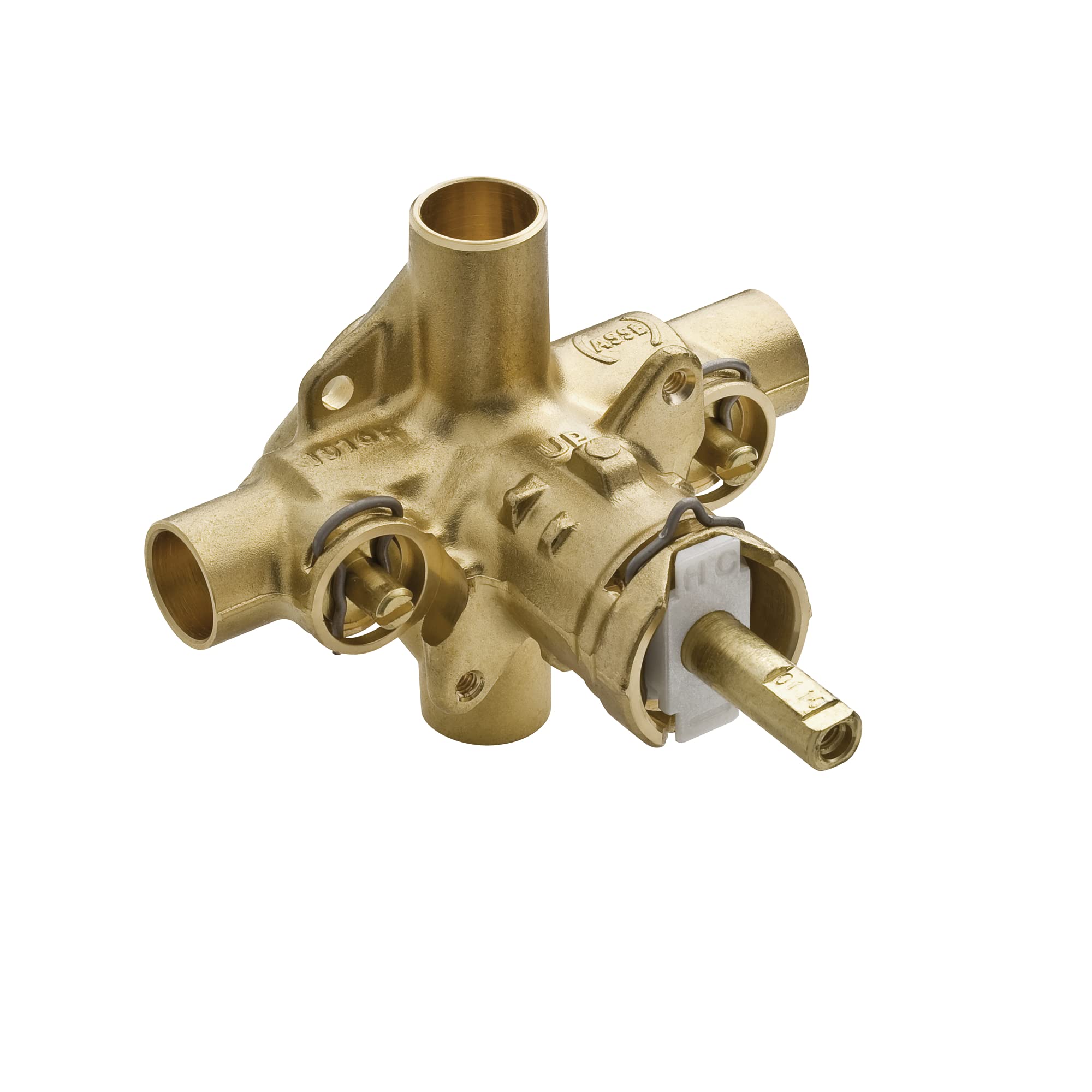 Moen PosiTemp Rough In Pressure Balancing Cycling 4 Port Tub and Brass Shower Valve with Stops 2570 - 2570