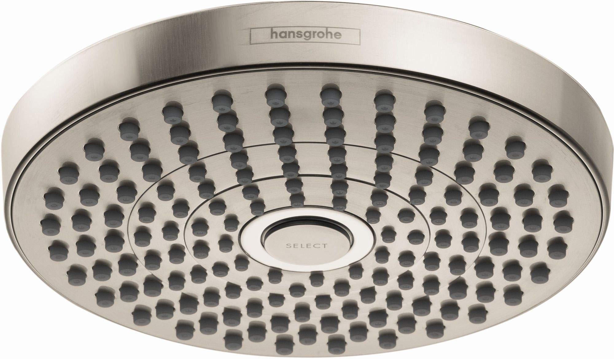 Closeout Open Box Hansgrohe 26523821 Croma Select S 180 2-Jet Shower Head Brushed Nickel