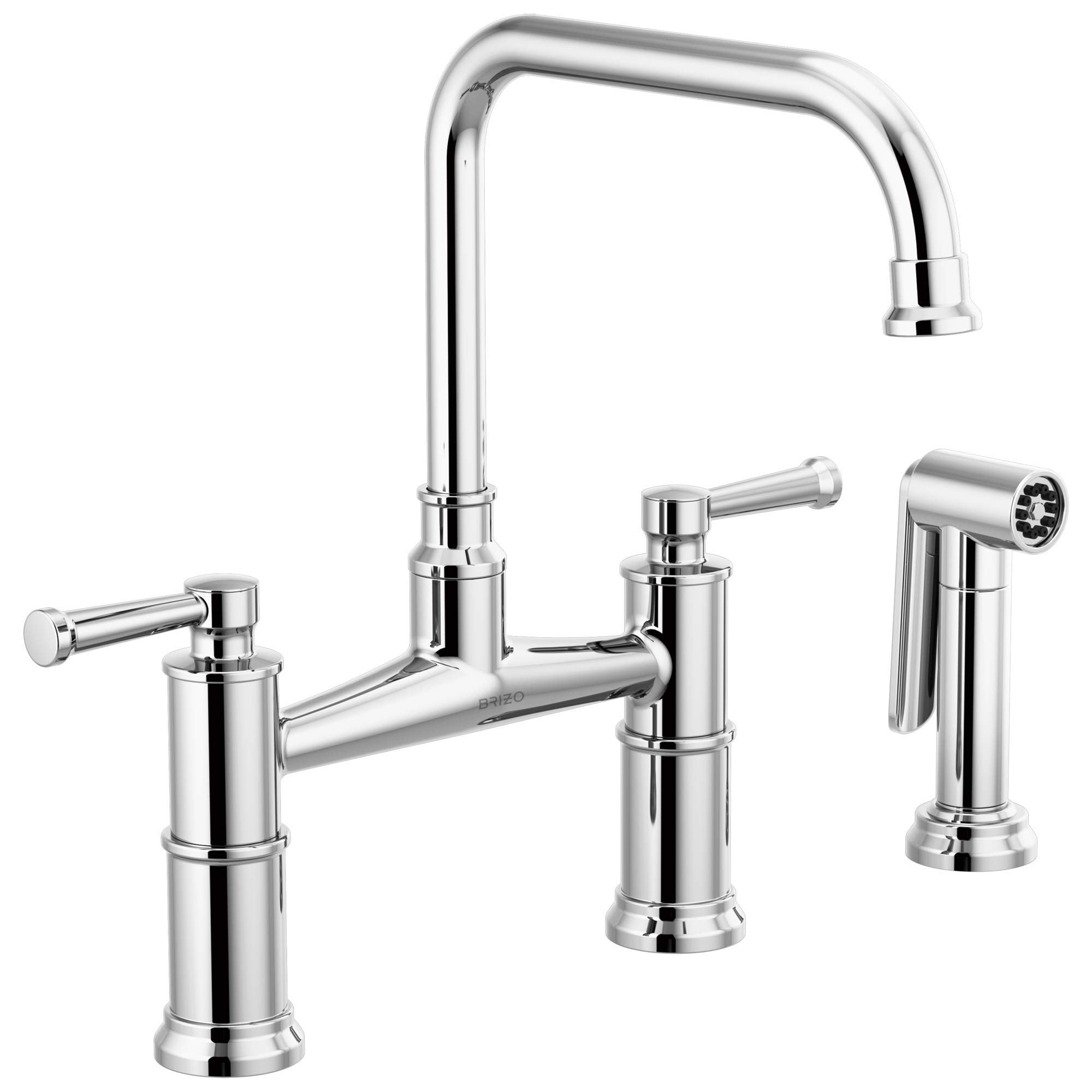 Brizo Artesso Bridge Faucet with Side Sprayer