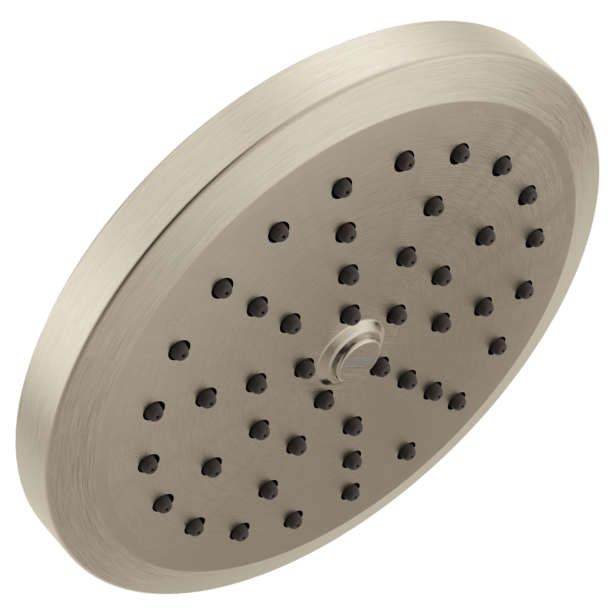 Moen One Function 6 3/4 Inch Wide Eco Performance Rain Showerhead with Immersion Rainshower Technology in Brushed Nickel - S178EPBN