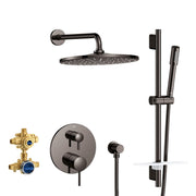 Grohe Timeless 29430A00 TIMELESS PRESSURE BALANCE RAIN SHOWER SET in Grohe Hard Graphite