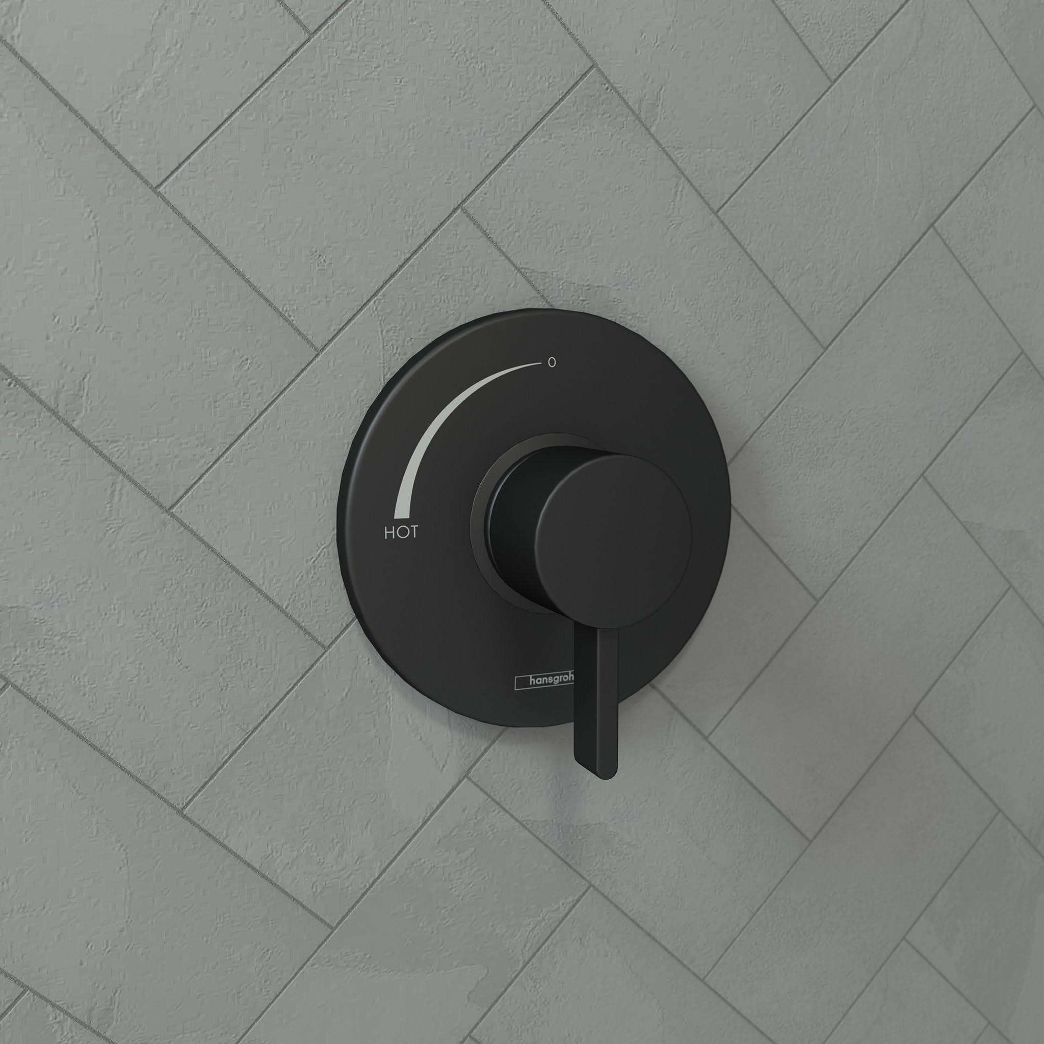 Hansgrohe 15739671 Ecostat S Pressure Balance Trim in Matte Black