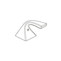 Polished nickel decorative escutcheon with curved trim ring for shower valve installation.