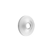 Round metal escutcheon with oval center opening and low pattern design in oil-rubbed bronze finish.