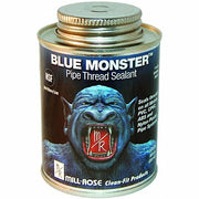 Blue Monster Pipe Thread Sealant in 8oz metal can with blue monster graphic and metal screw-on cap.