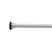 Polished brass flexible copper toilet supply tube with black collar fitting on left end.