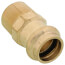 Brass Press x Male Thread Bronze Adapter, 1/2" connection fitting with threaded end.