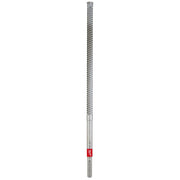Milwaukee straight shank rebar cutter with fluted metal shaft and red band marking near the base.