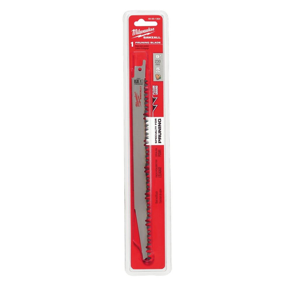 Milwaukee 48-00-1304 9 in. 4/5 TPI Pruning SAWZALL Reciprocating Saw Blade