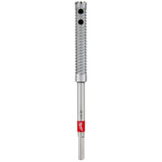 Milwaukee straight shank rebar cutter bit with 7/8" diameter, 12" length, spiral flutes and cutting head.