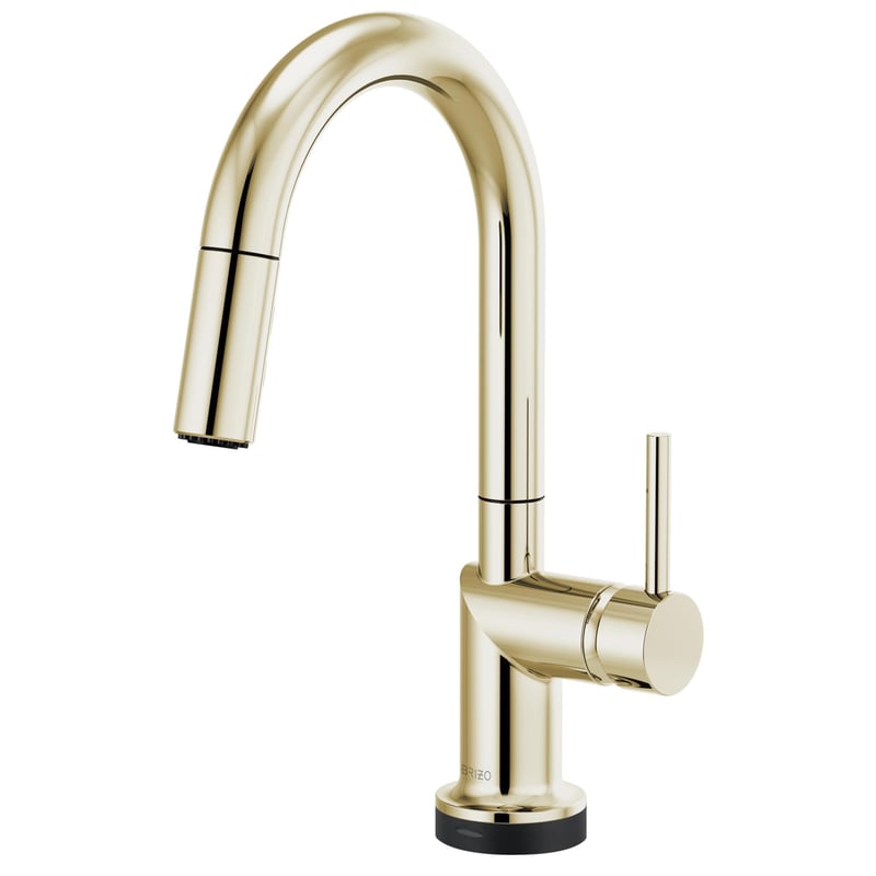 Brizo Odin Smarttouch Pull-Down Prep Kitchen Faucet With Arc Spout - Less Handle in Polished Nickel - 64975LF-PNLHP