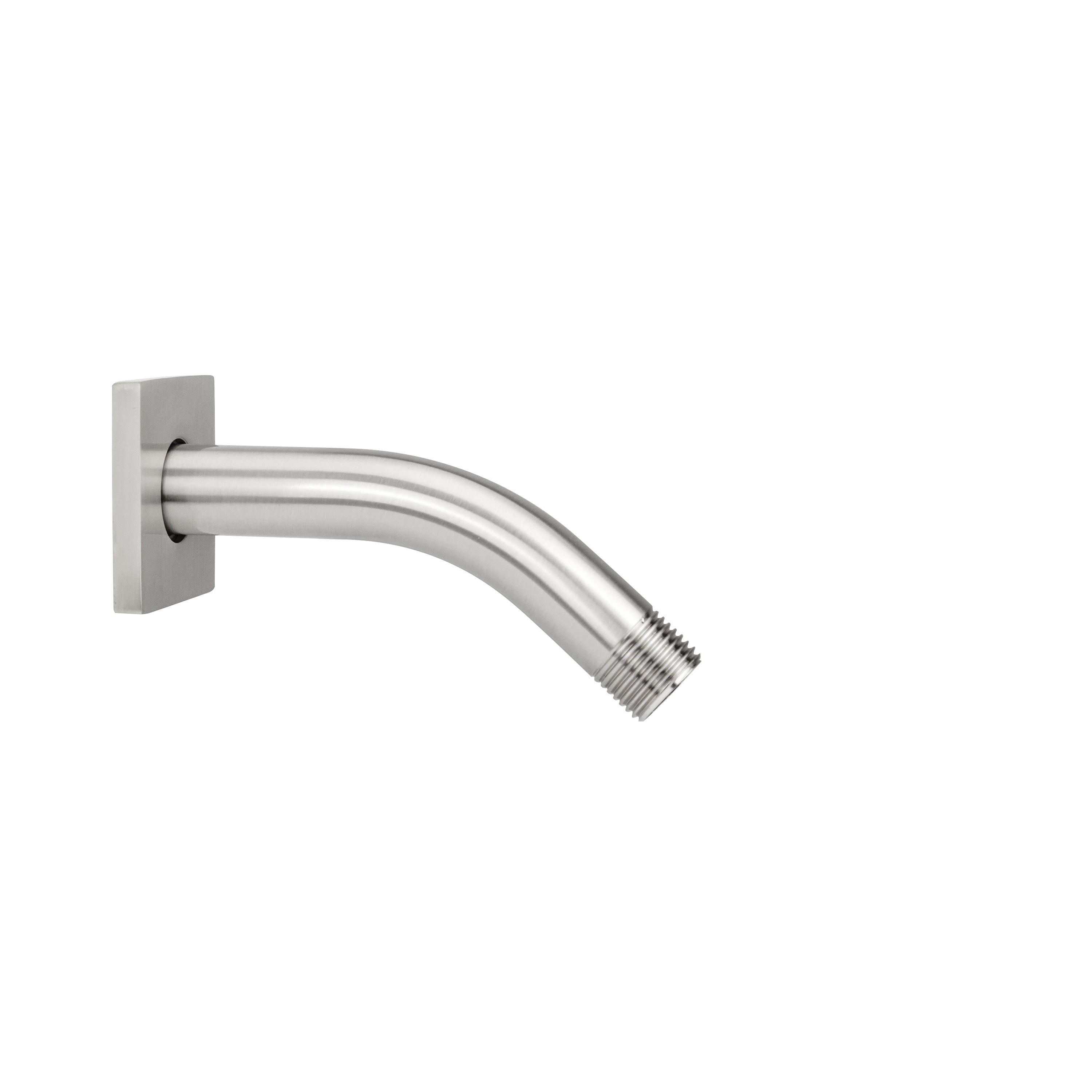 Jaclo 6" 45 Brass Showerarm with Square Escutcheon in Satin Nickel - 8031-E7-SN