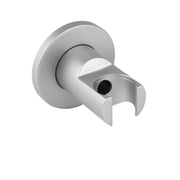 Caramel bronze wall-mounted handshower bracket with round flange and adjustable holder cradle.