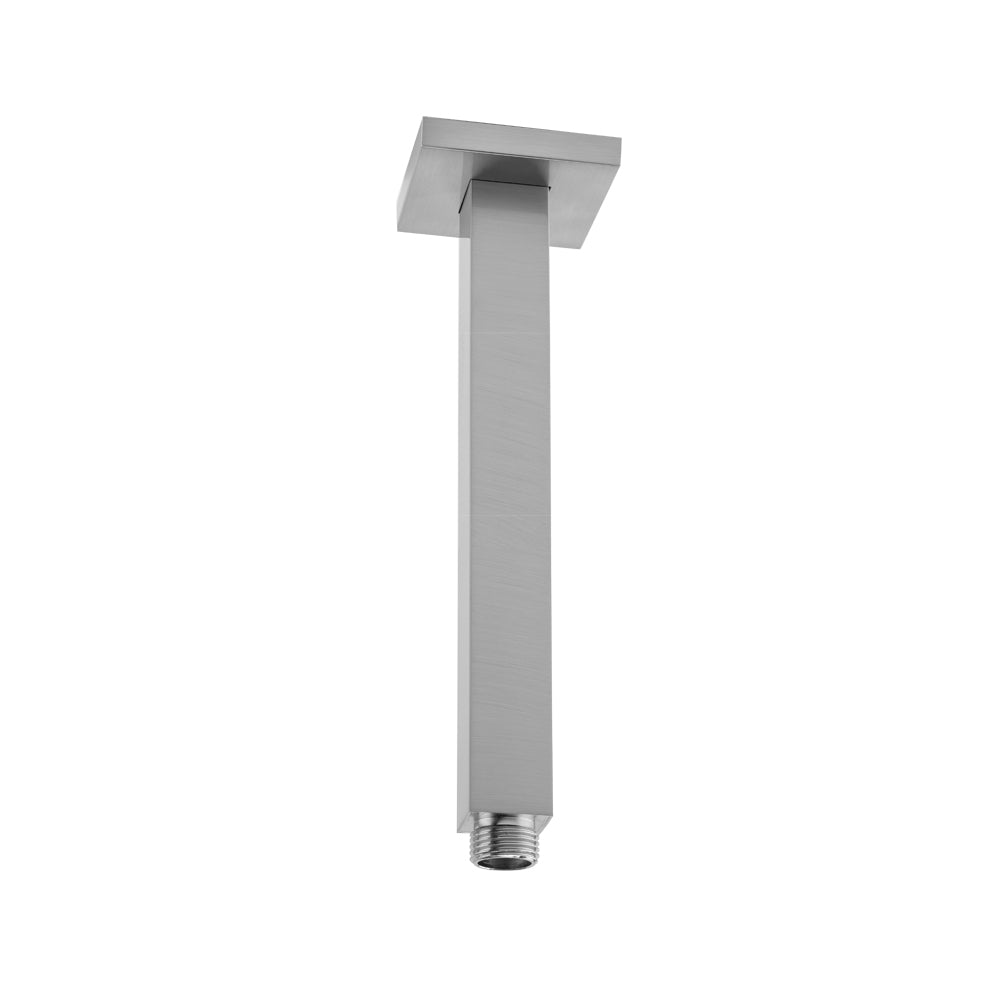 Jaclo 12" Square Drop Ceiling Showerarm & Square Escutcheon in Matte Black - 8079-MBK