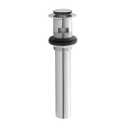Jaclo Finger Touch Plug Lavatory Drain with Overflow in Satin Nickel - 812-SN