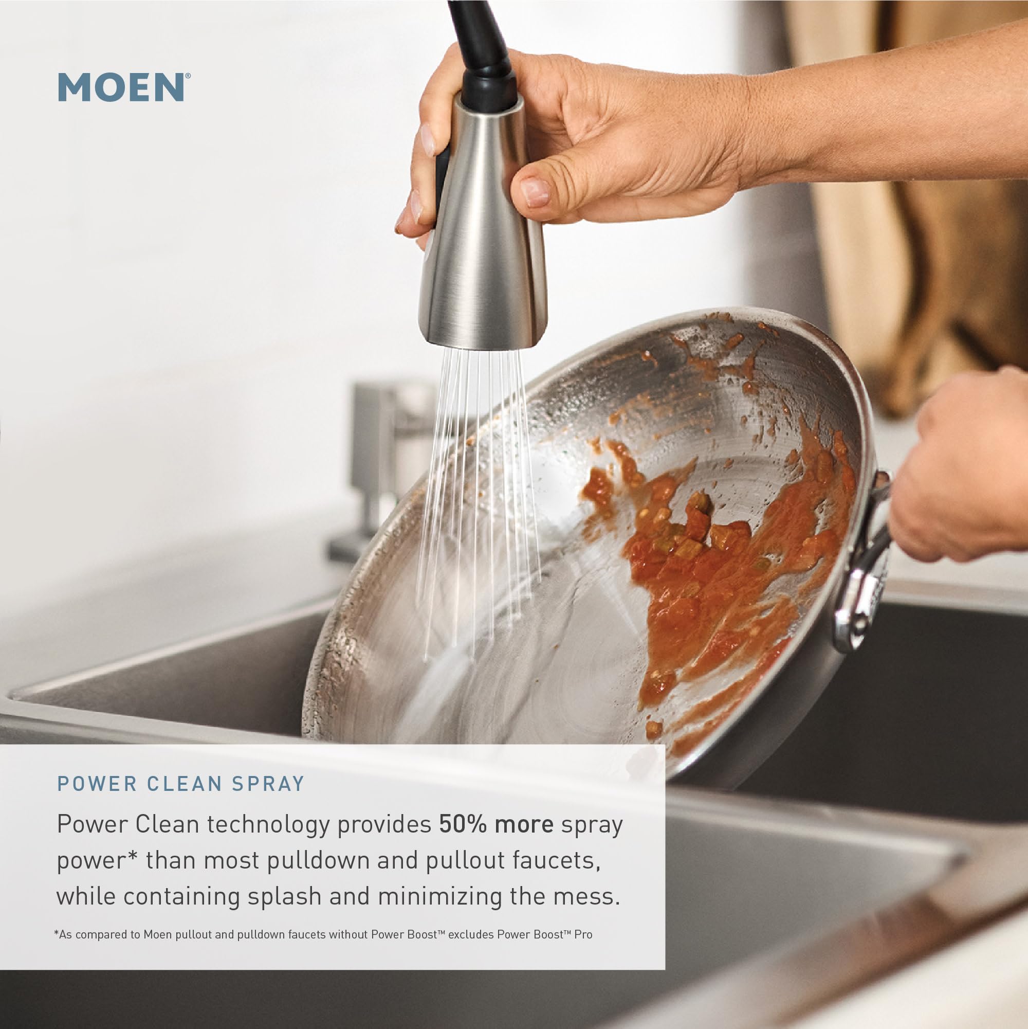 Moen Camerist One Handle Low Arc Pullout Kitchen Faucet in ?Chrome - 67545C