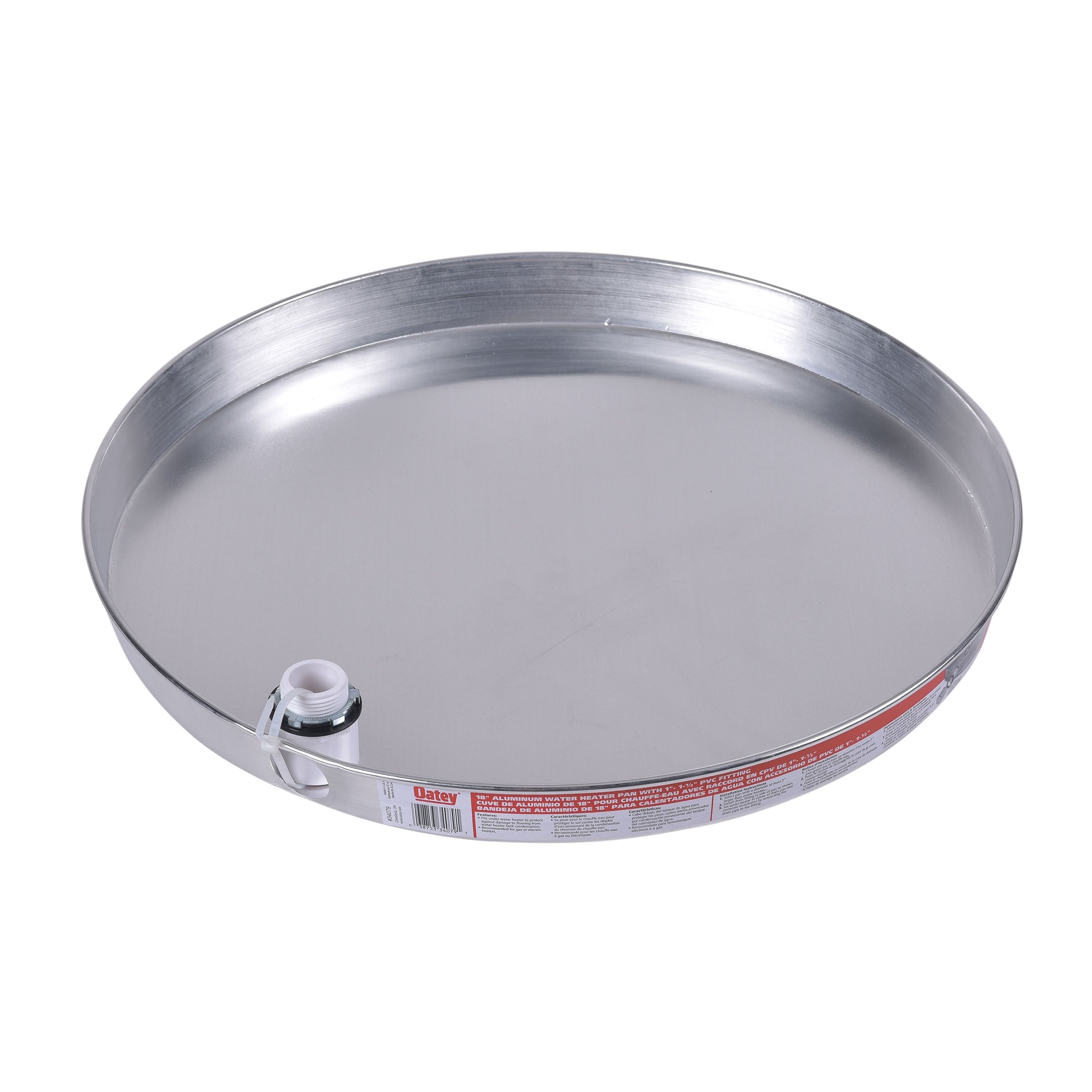 Oatey Water Heater Pan, 18-inch in White/Aluminum - 34079 - 25 pack