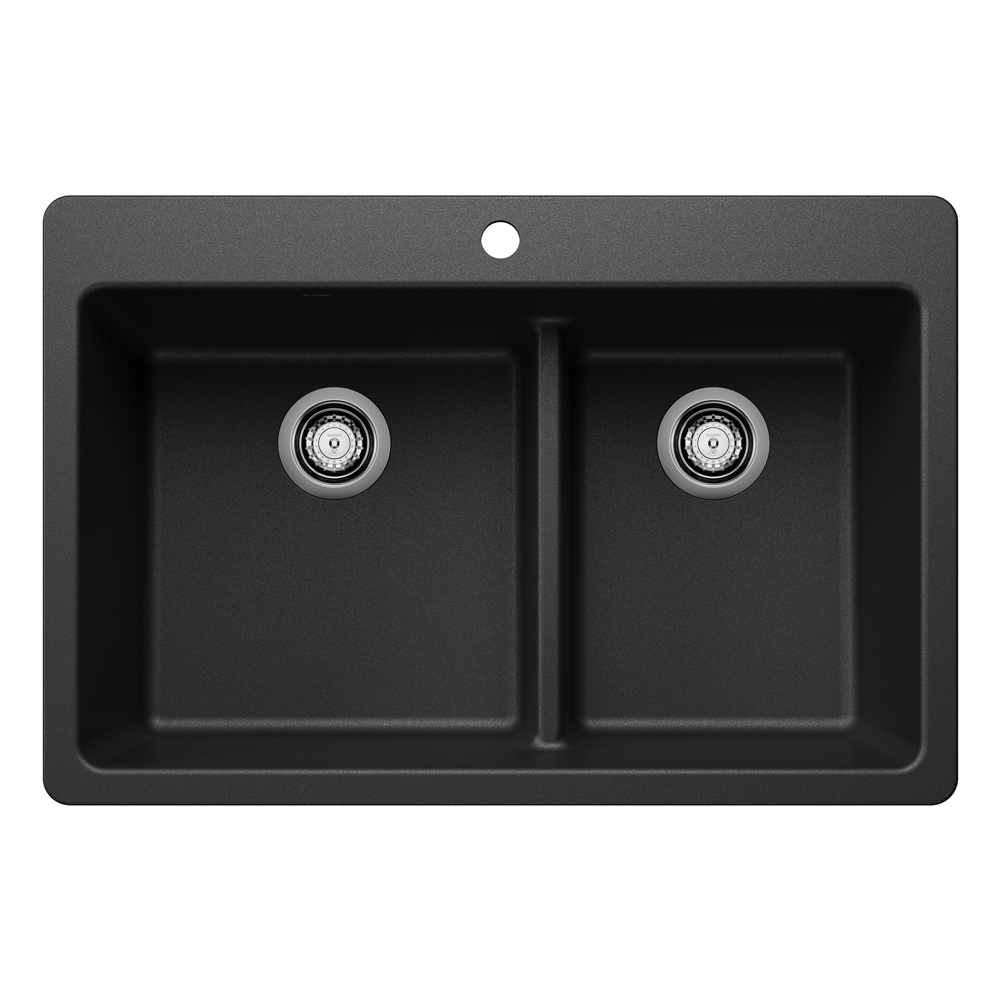 Blanco Liven 1-3/4 Bowl Low Divide Dual Mount Sink in Anthracite - 443211