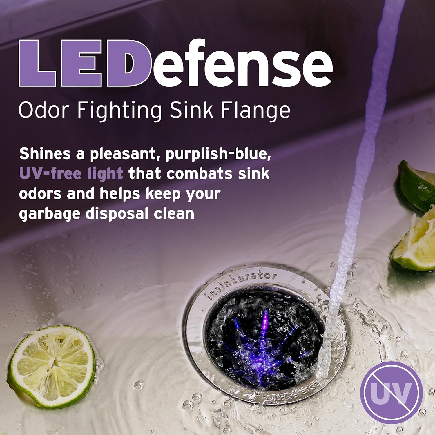 Insinkerator LEDefense Pro Series 1.25 HP Pro 1250 LED Garbage Disposal