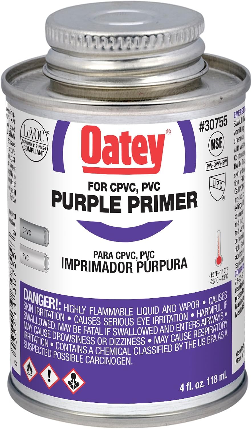 Oatey 30755 Purple Primer 4 Oz
