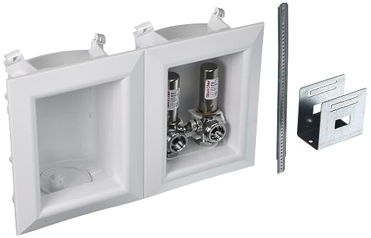 Sioux Chief Washing Machine Outlet Box with Hammer Arrestors and 1/2 in. Pex Connections - 696-2313XF