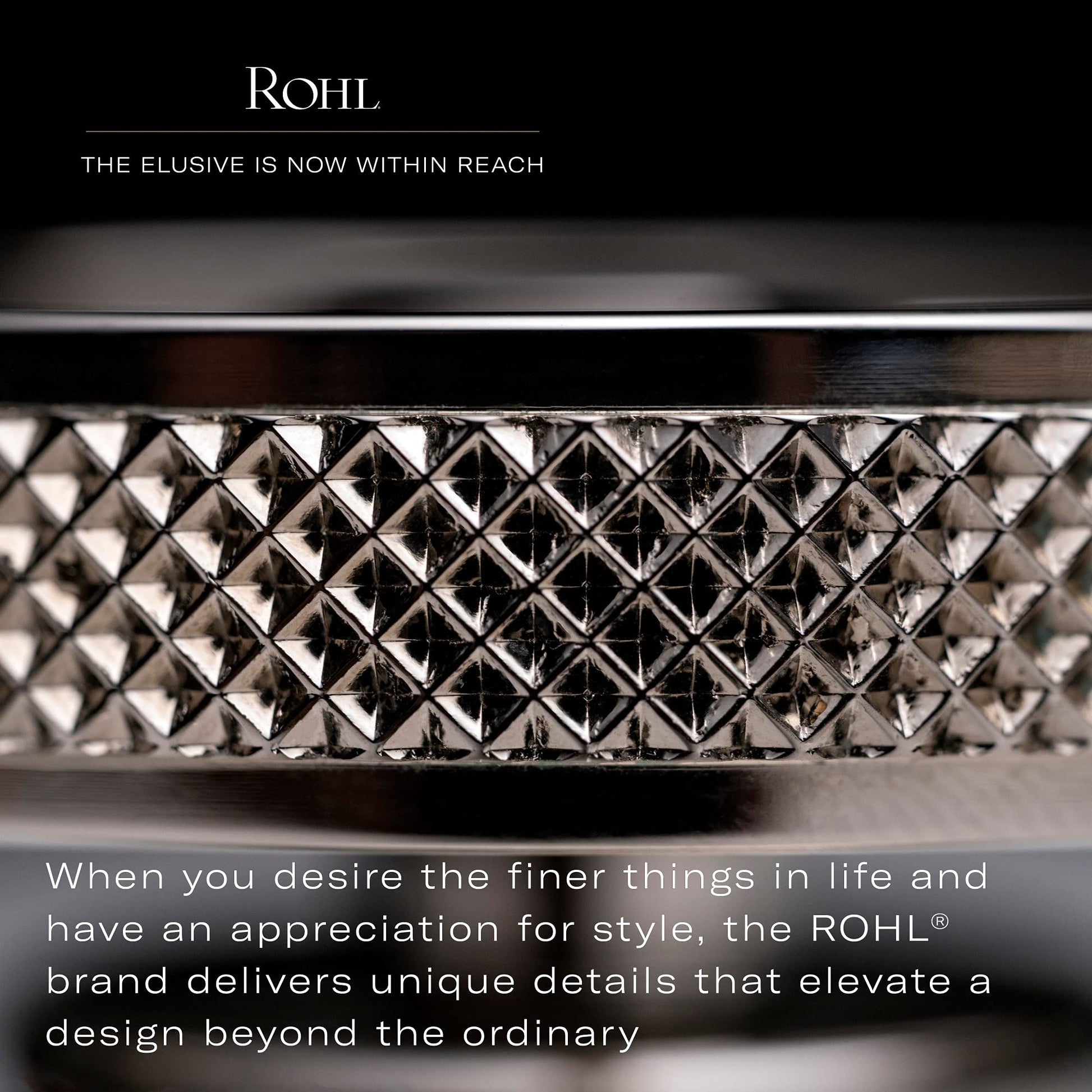 ROHL Allia undermount fireclay sink with textured quilted exterior in pergame finish, shown from above.