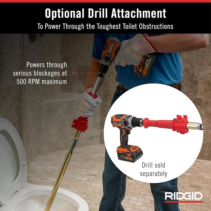 RIDGID K-6P Hybrid Toilet Auger - 56658
