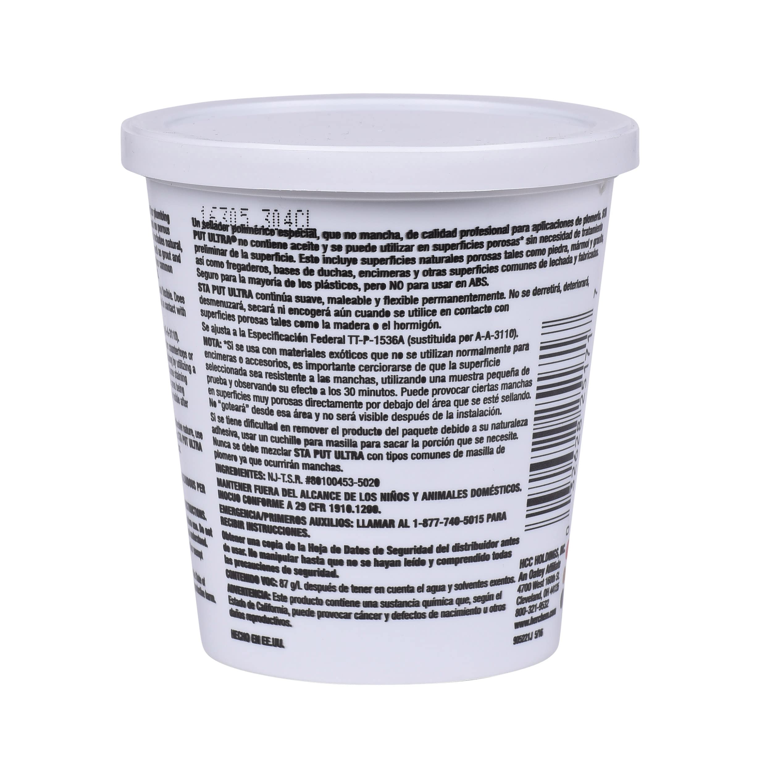 Oatey Stain-Free Plumbers Putty, 14 oz in Beige - 25171