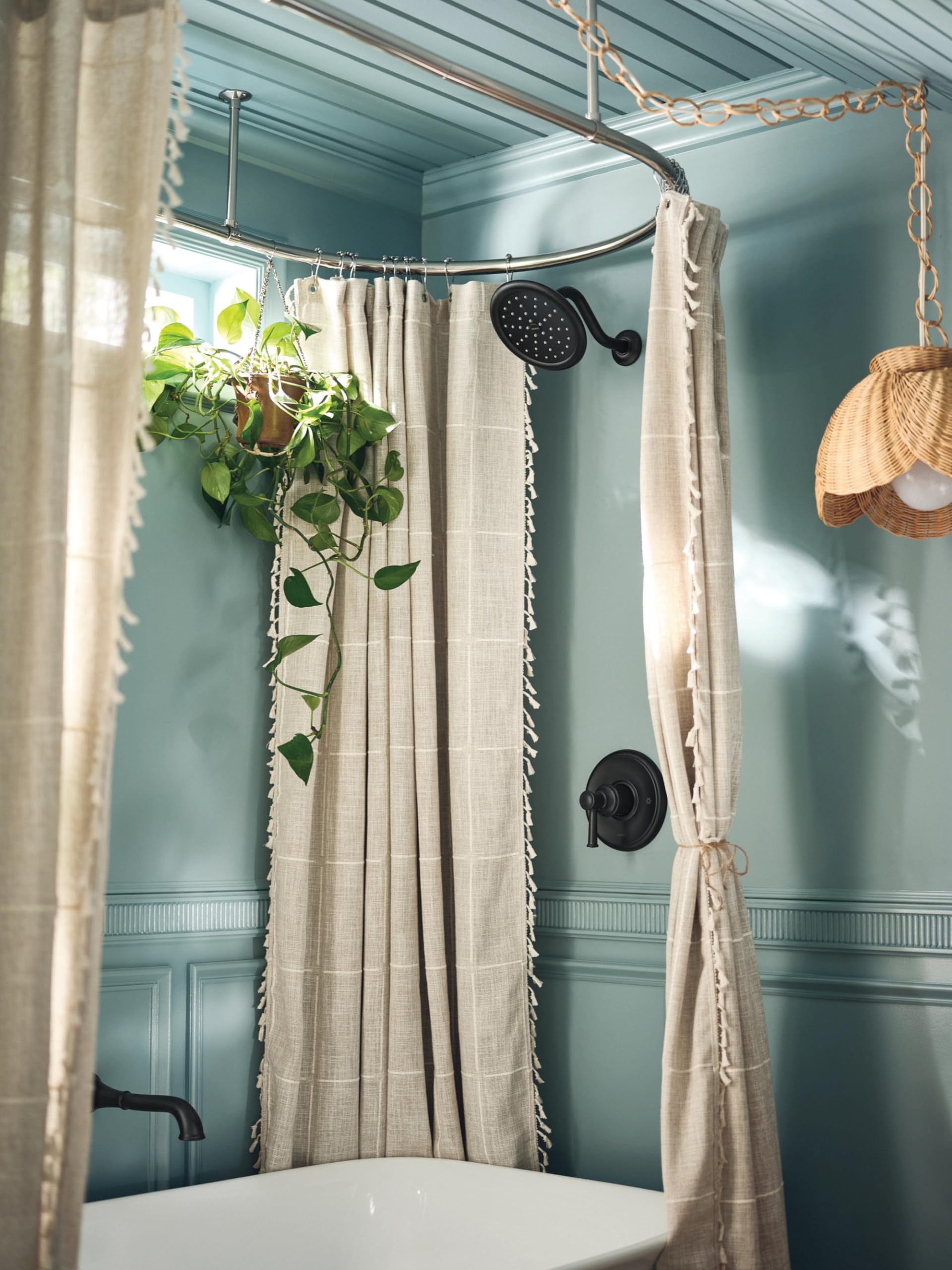 Moen Belfield M CORE 3 Series 1 Handle Shower Trim Kit in Matte Black - UT3312BL