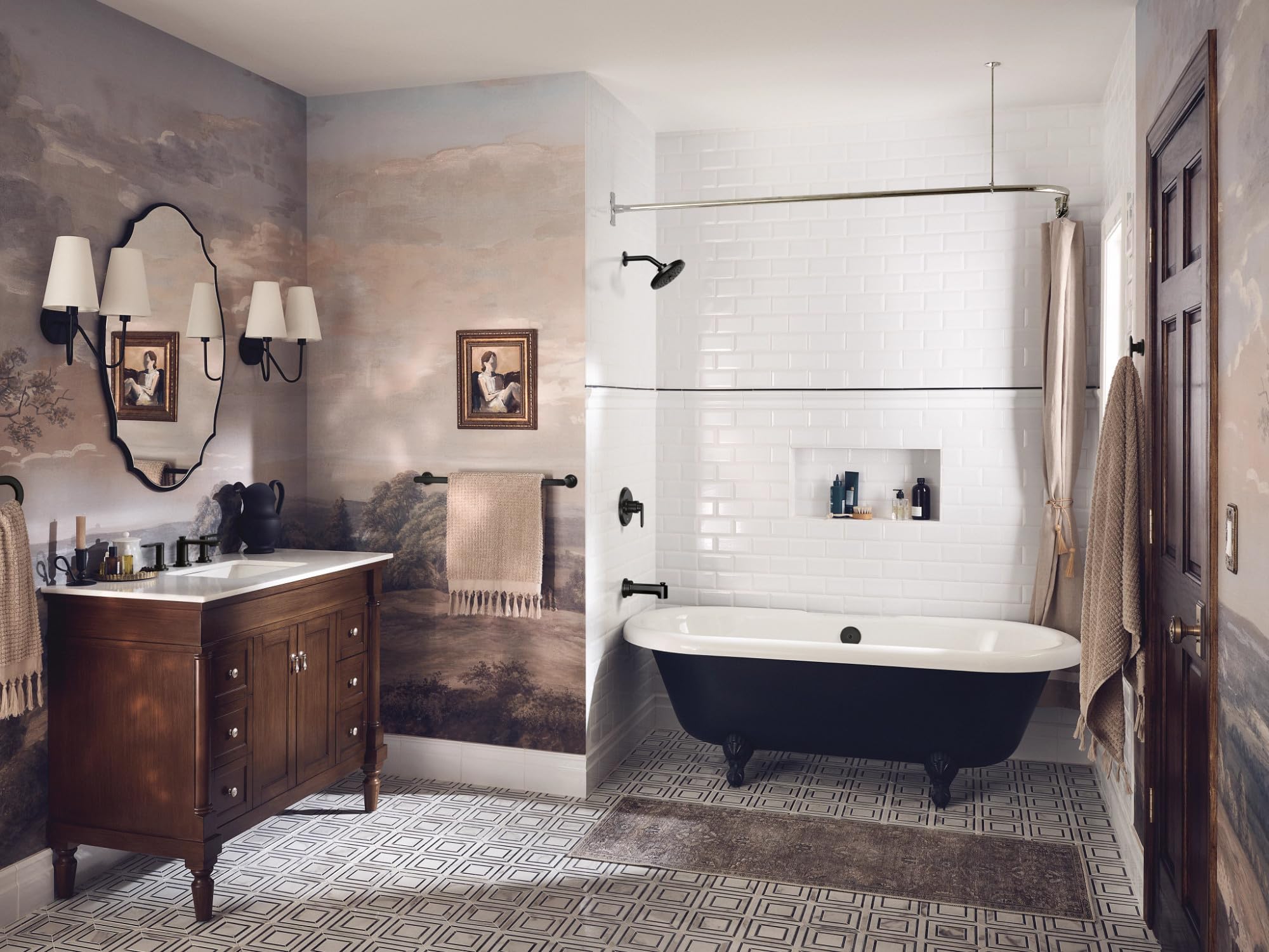 Moen Greenfield Bathroom M CORE 3 Series Shower Trim Set with Wide Showerhead Shower Handle and Tub Spout in Chrome - UT33323BL