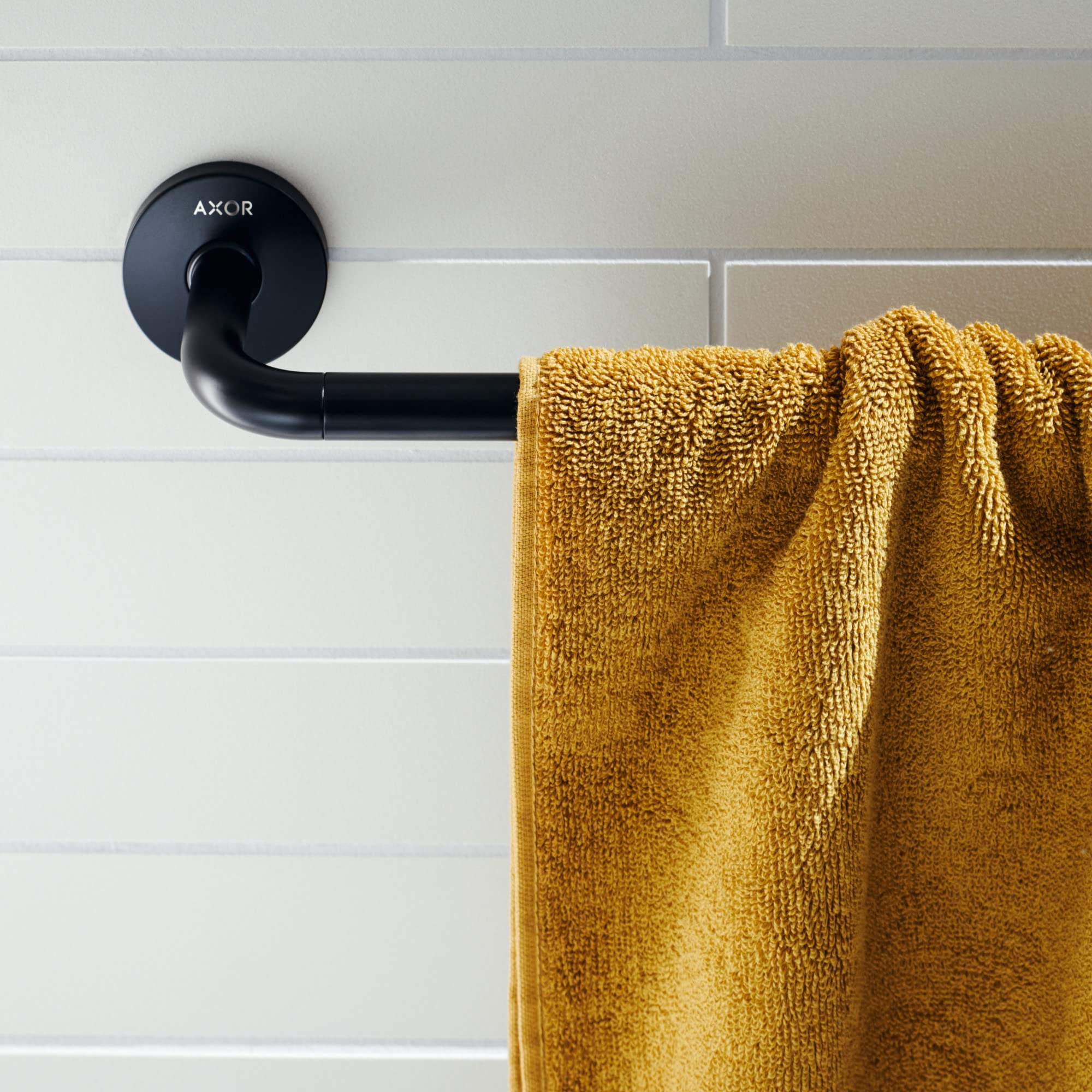 AXOR 42860670 Universal Circular Towel Bar, 24" in Matte Black