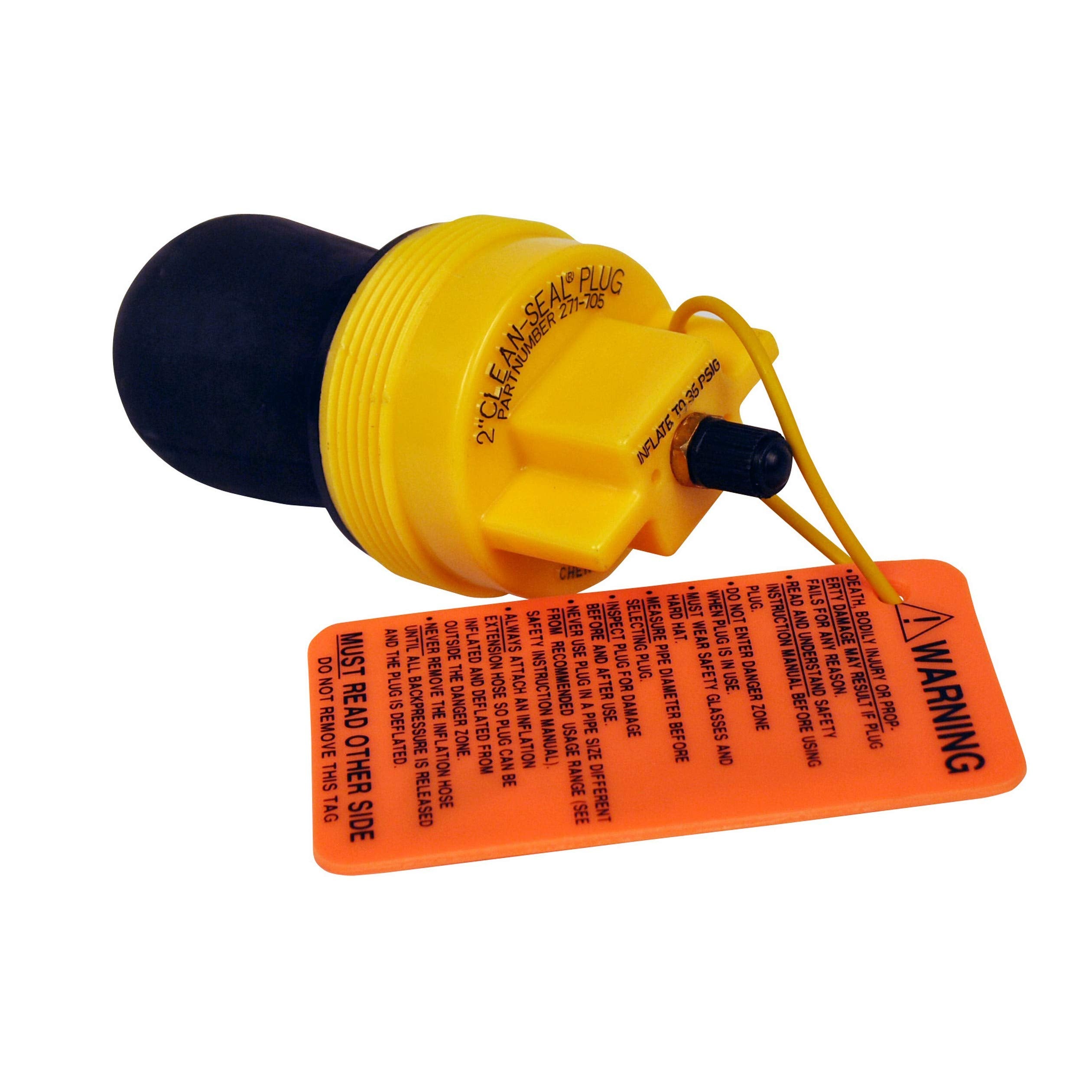 Oatey 2 in. Clean-Seal Test Plug in Black - 271705