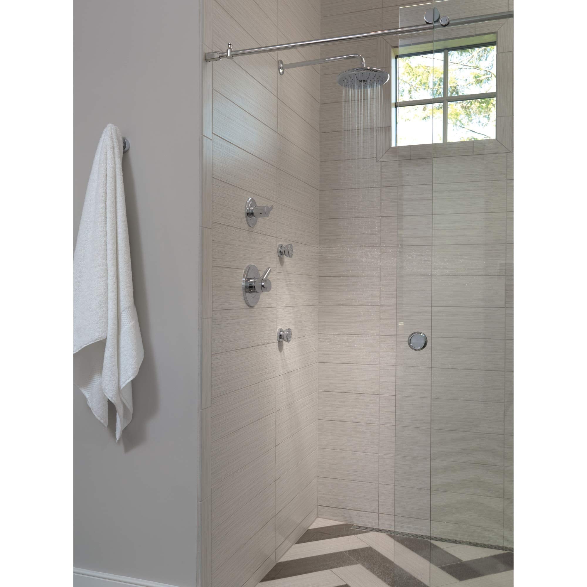 Delta Universal Showering Components RP52382 Single-Setting Raincan Shower Head in Chrome Finish