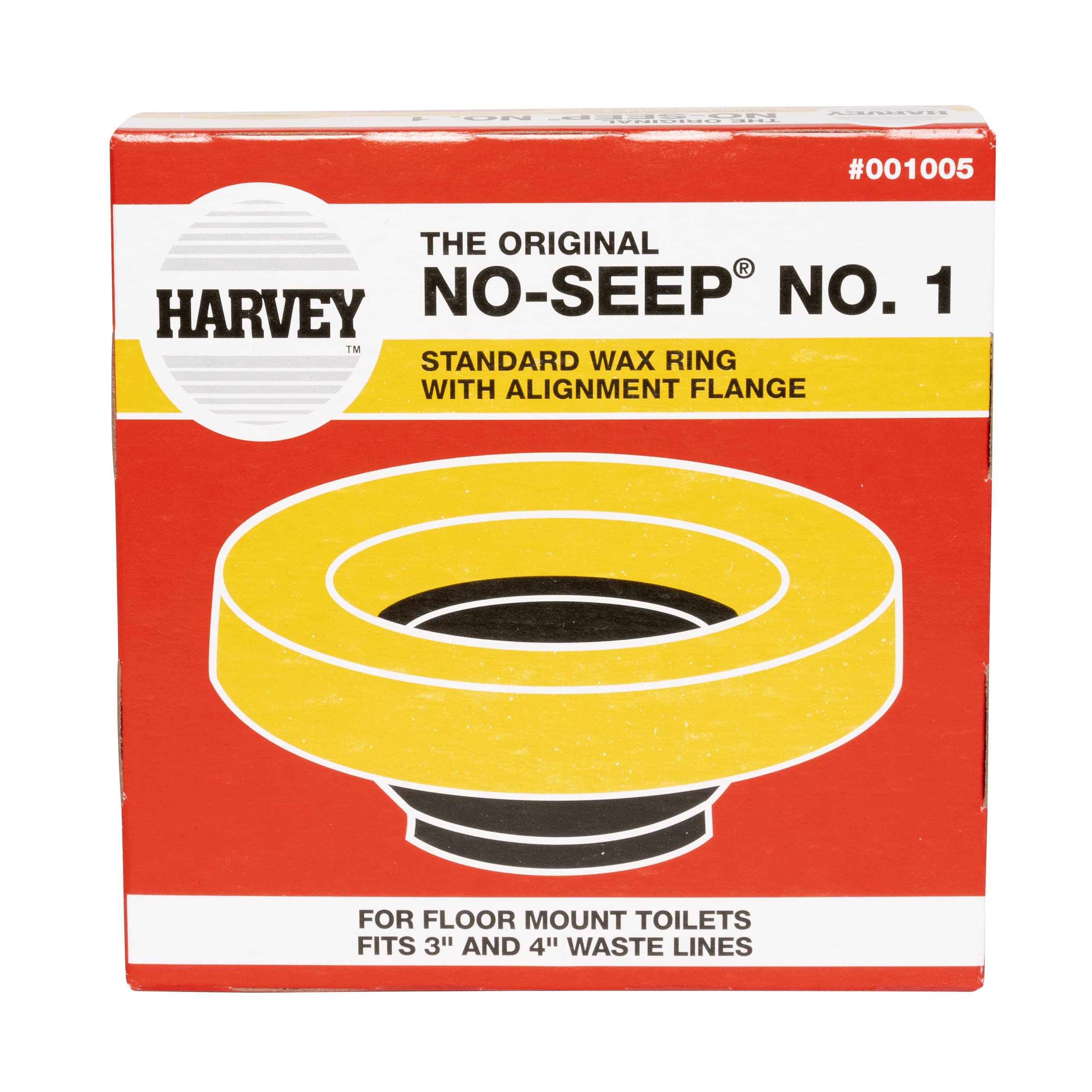 Oatey Harvey Toilet Wax Ring with Urethane Seal - 1005-24 - 25 pack