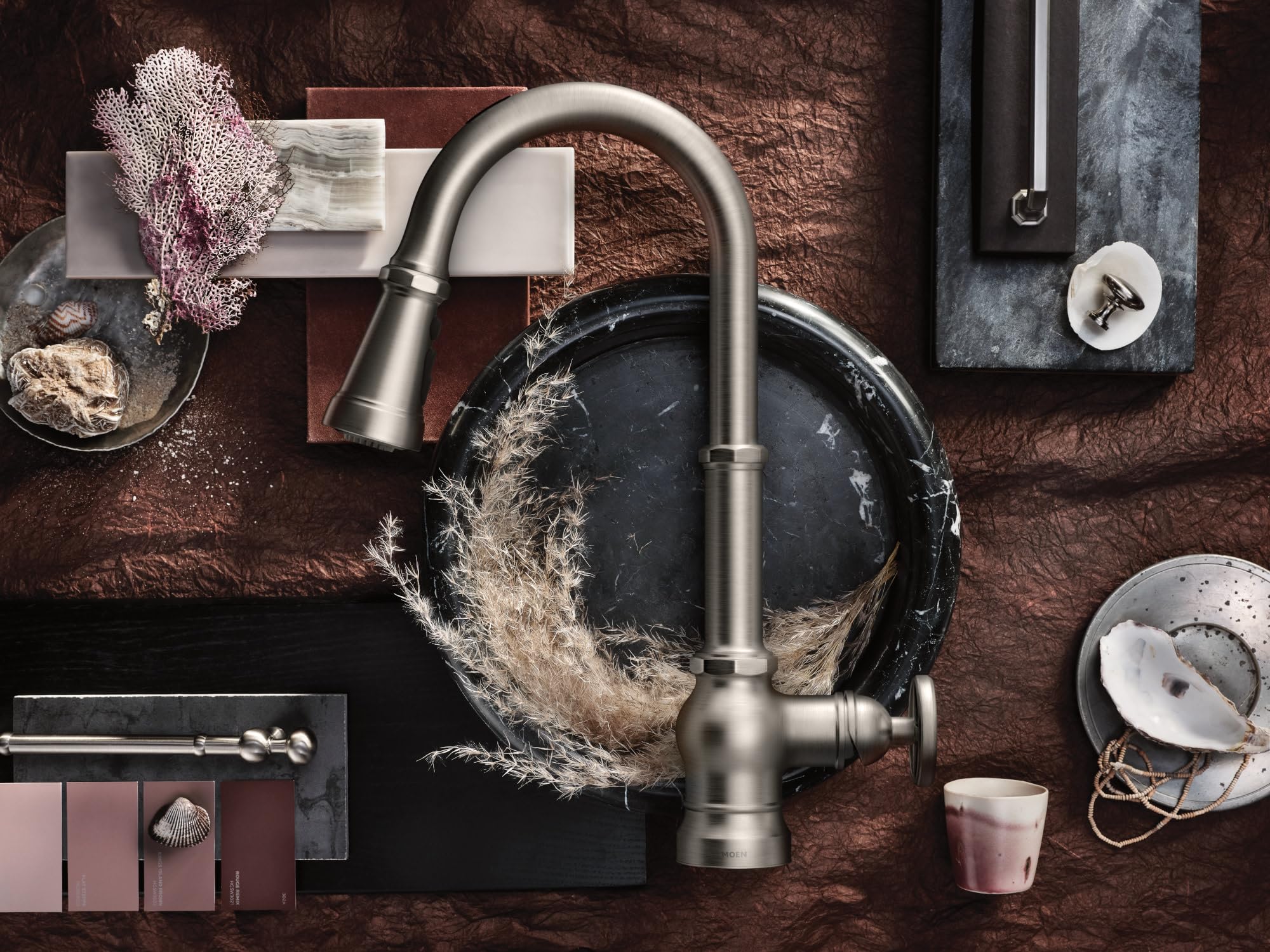 Moen Paterson Stainless Pulldown Kitchen Faucet with Power Boost Traditional Kitchen Faucet One Handle Easy Installation Spot Resist Finish in Spot Resist Stainless - S72003SRS