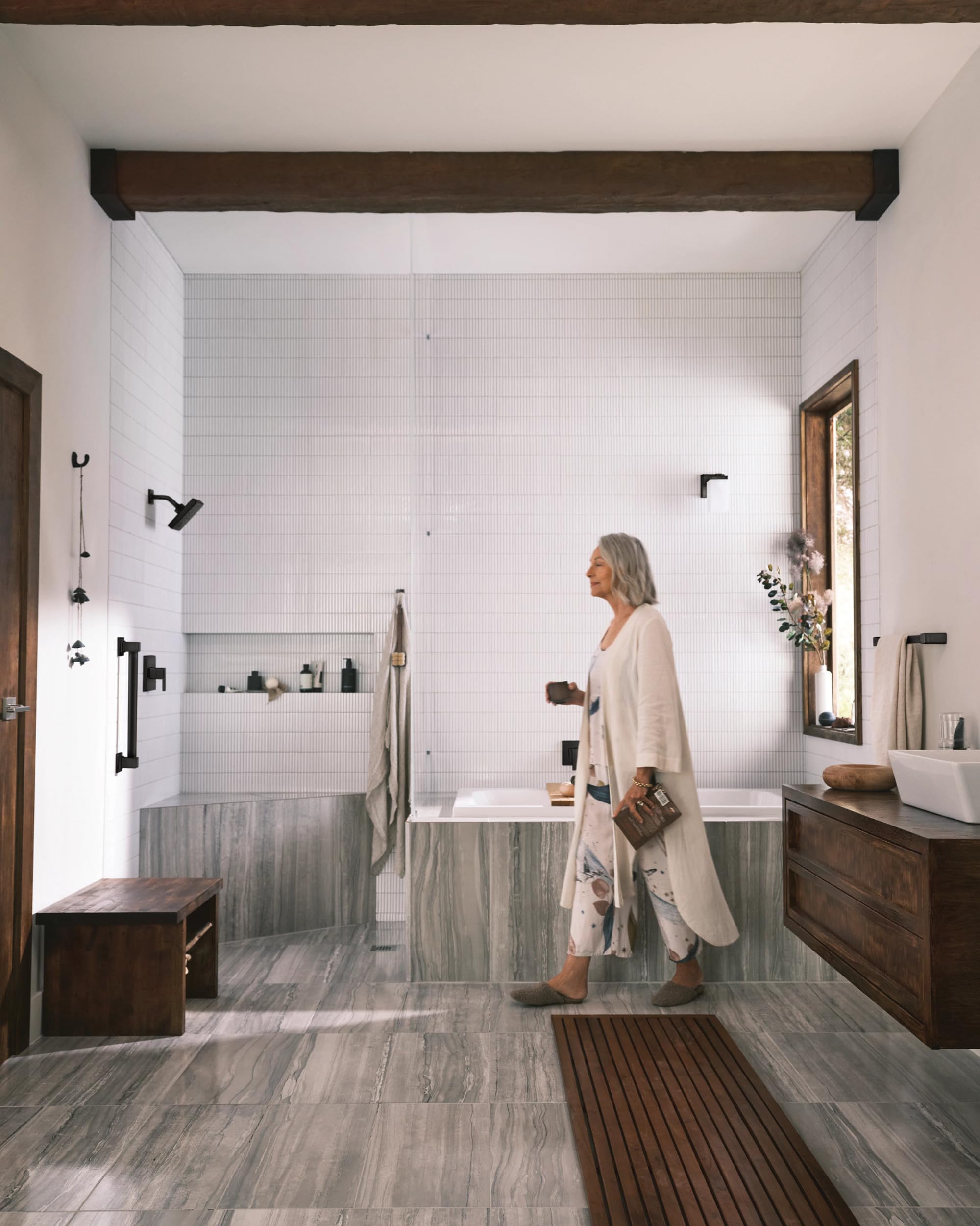 Moen Degree M CORE 3 Series 1 Handle Eco Performance Tub and Shower Trim Kit in Matte Black - UTS3713EPBL