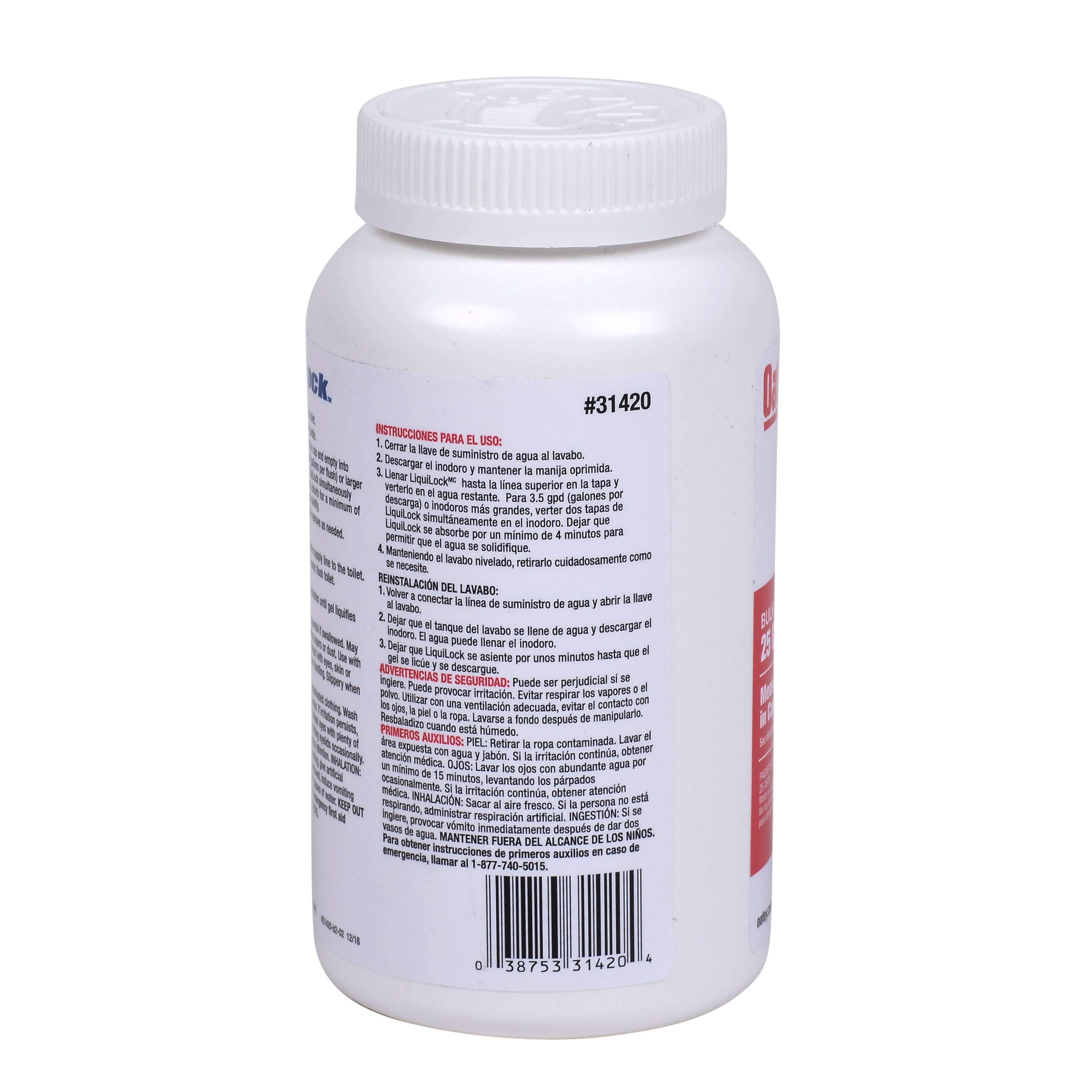 Oatey Water-Absorbing Crystals 16 oz Moisture Control Granules in White - 31420
