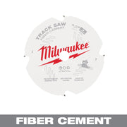 Milwaukee 6-1/2" circular saw blade with 4 teeth for fiber cement, featuring polycrystalline diamond teeth and laser cut tech