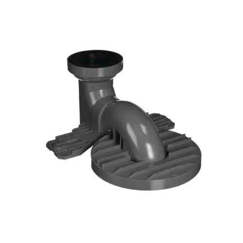 Black TOTO toilet rough-in valve assembly with 12-inch unifit fitting and ribbed base mounting plate.
