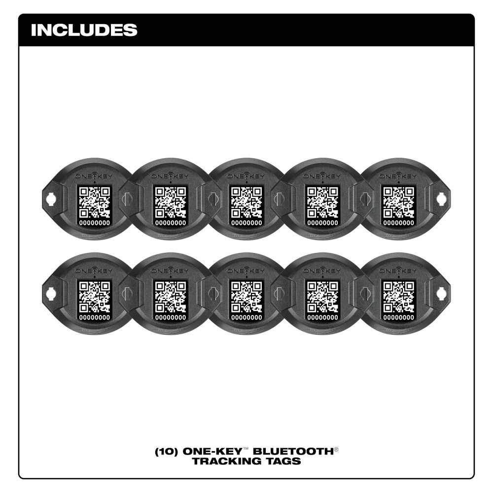 Milwaukee 48-21-2310 ONE-KEY Bluetooth Tracking Tag - 10 Pack